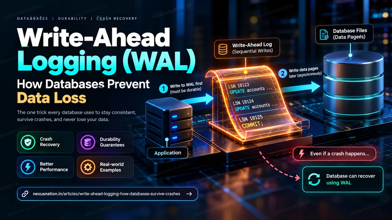 Write-Ahead Logging (WAL): How Databases Prevent Data Loss